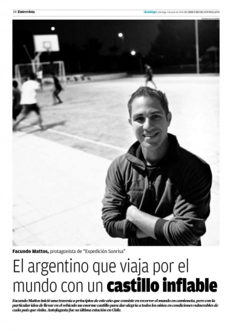 Diario El Mercurio: El Argentino que Viaja por el Mundo con un Castillo Inflable