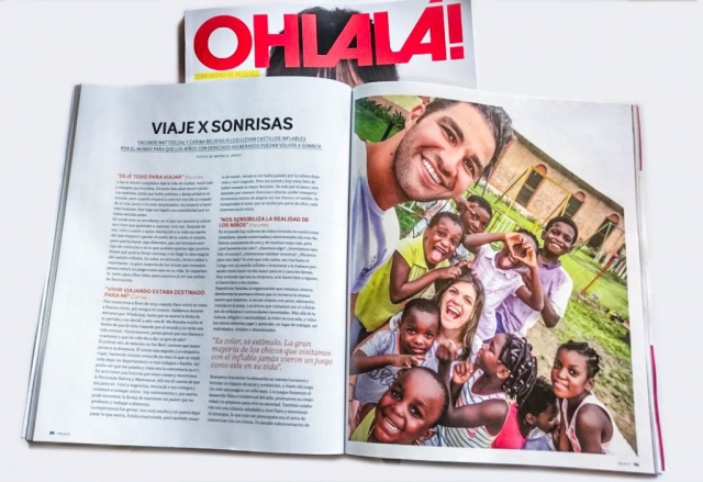 Revista Ohlala entrevista a Expedicíon Sonrisa y la vuelta al mundo un juego inflable